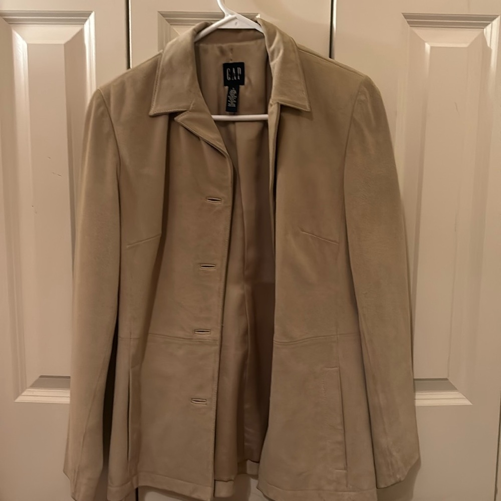 Gap suede, beige blazer